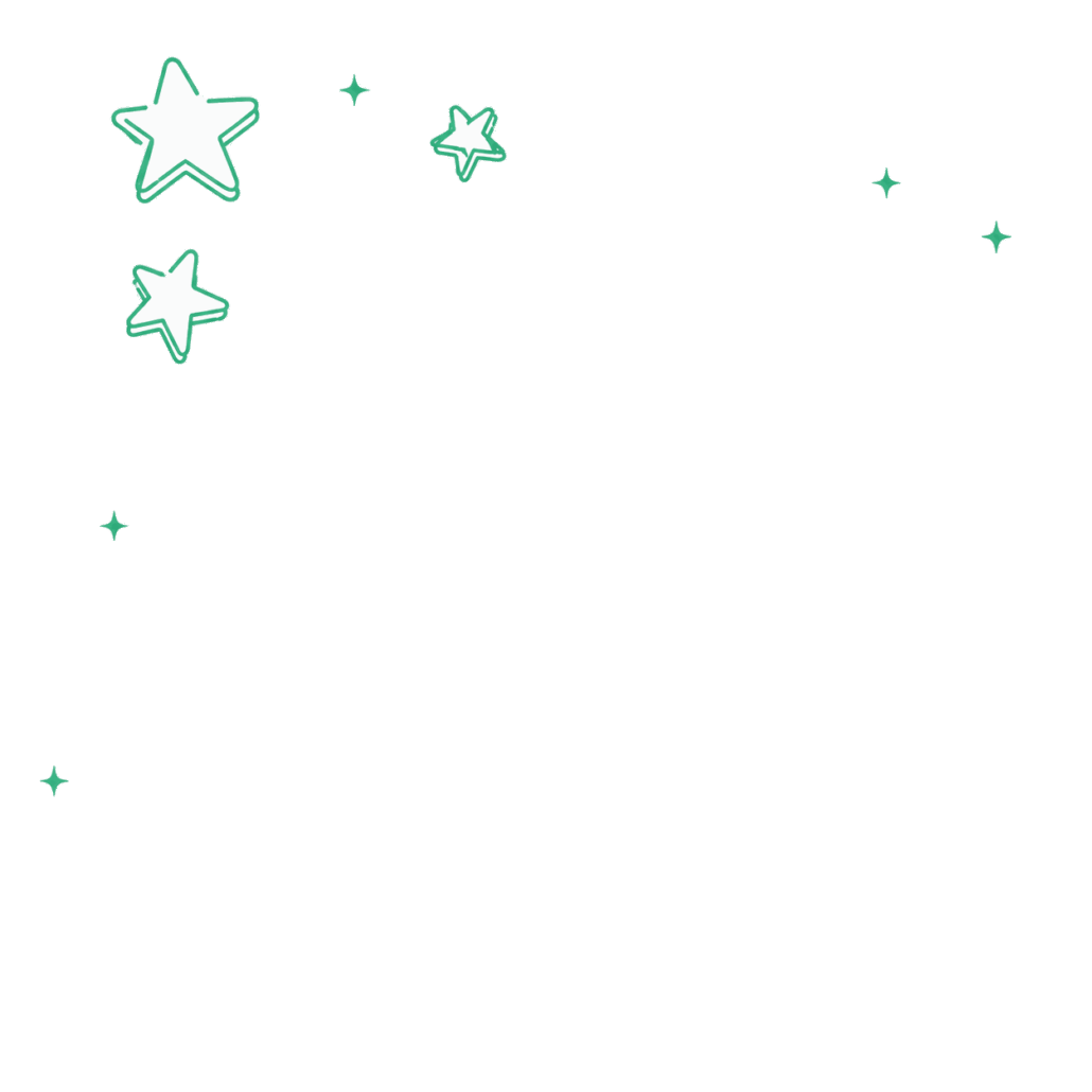 Illustration von stilisierten Sternen, die die digitale Verbindung von Unsere Grüne Glasfaser symbolisieren.
